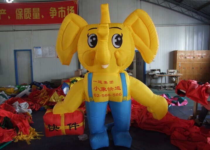 秦州大象充气卡通气模