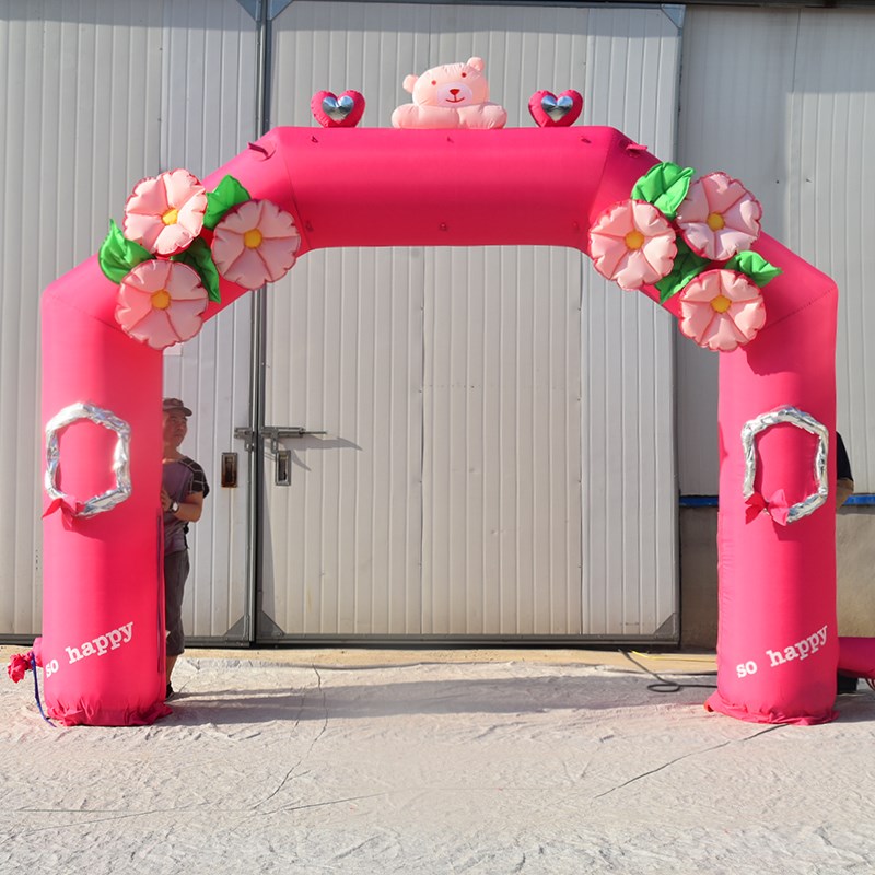 秦州粉色婚礼拱门